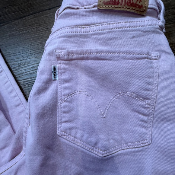 Levi's Classic Mid Rise Skinny Jeans Light Pink, 27" Waist, Women's, Summer - Picture 3 of 9